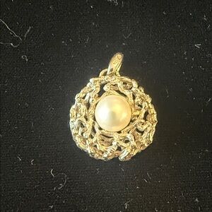 Gold Pearl Rope-Style Pendant Necklace - Women Jewelry
